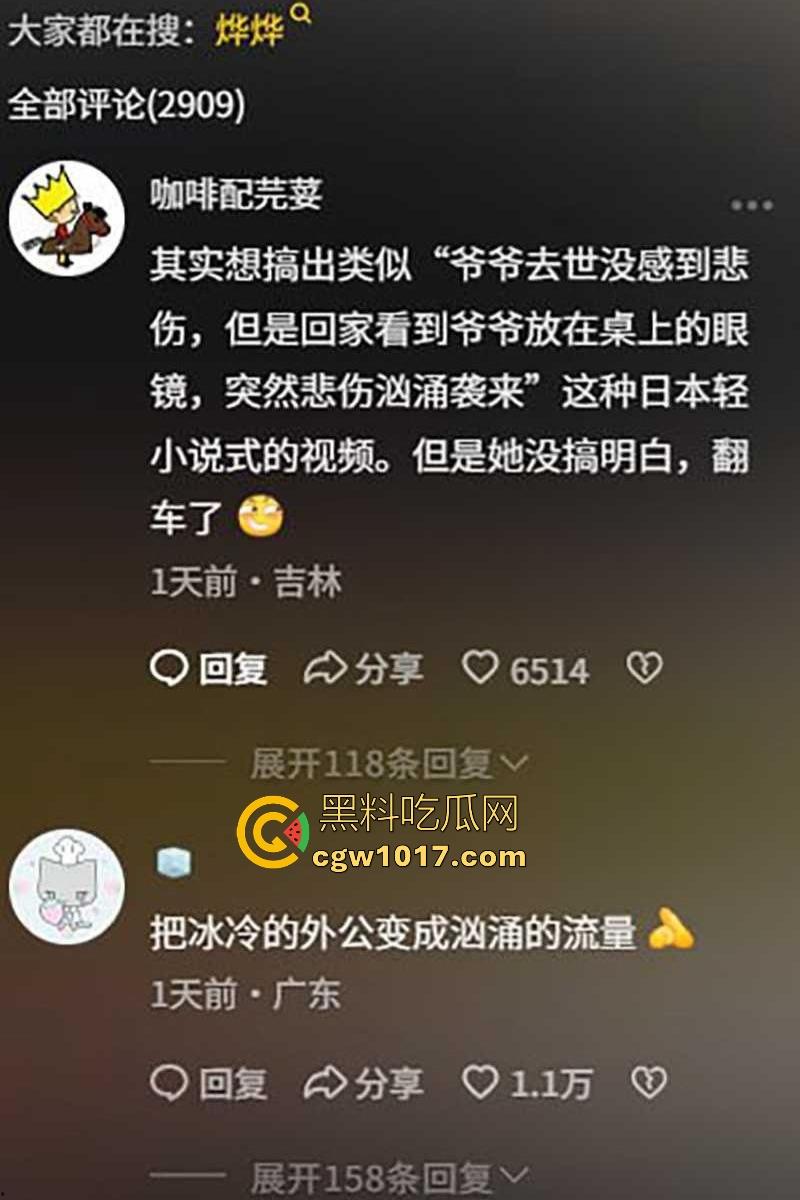 抖音【烨烨烨烨】外公去世还要去柏林游玩，亲人尸骨未寒就蓝天自拍，还蹭哀悼流量，如果外公还在世该多心寒啊！