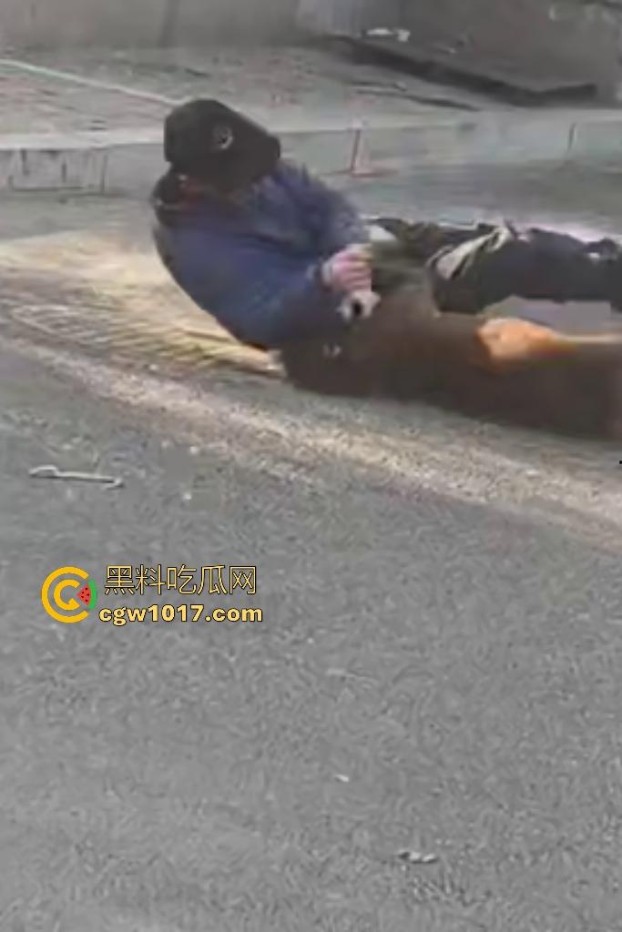 大爷手贱开狗笼被比特犬当场反咬！女主人抱不住狗，大妈大爷拿棍子打像挠痒，比特犬得配上香料才安抚大爷的心！