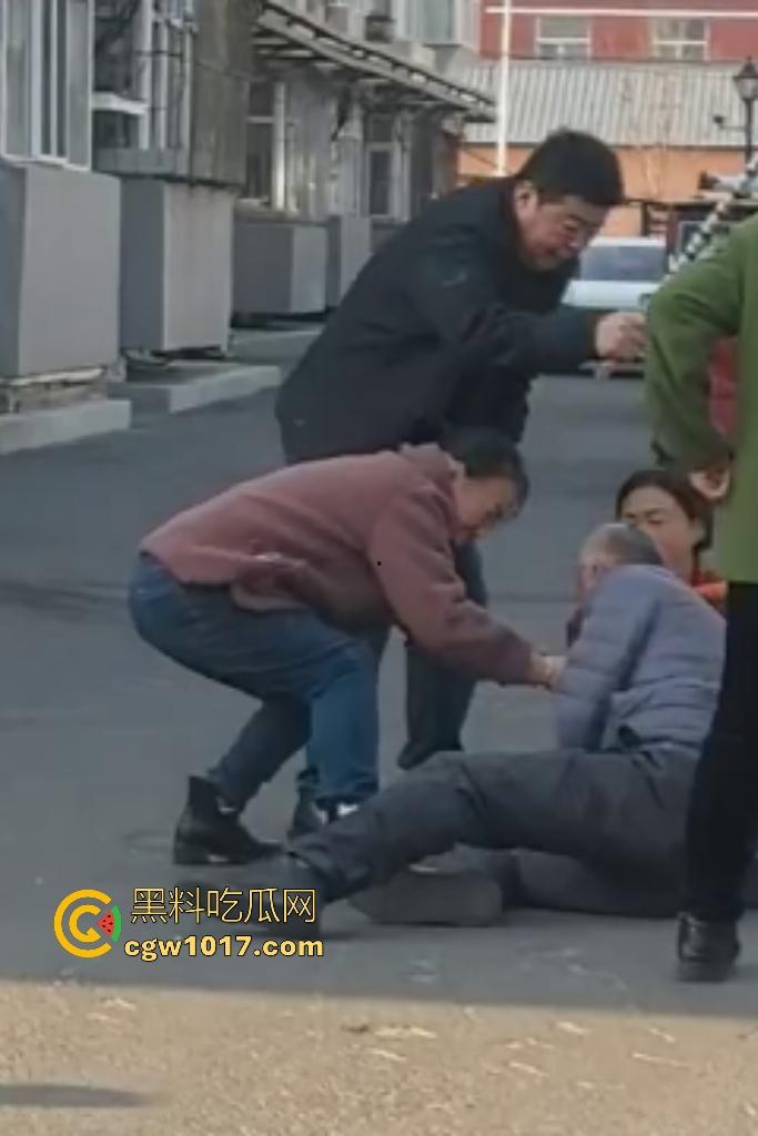 大爷手贱开狗笼被比特犬当场反咬！女主人抱不住狗，大妈大爷拿棍子打像挠痒，比特犬得配上香料才安抚大爷的心！