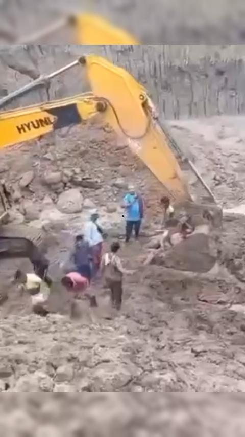 惊天摄魄!非洲刚果铜矿场坍塌惨剧:80人惨被活埋葬身矿场,挖掘机疯狂清尸,尸骨遍野!