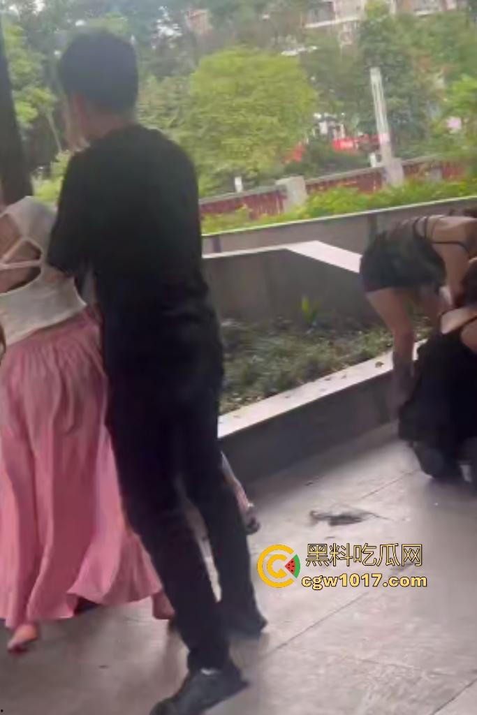 成都白天精神小妹集美们6打3!高跟踹头脱鞋底砸脑门太狠,三人牛逼抗打多人围殴,最后还得是男人来拉架!