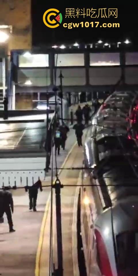 英国一火车发生持刀行凶事件！有多人被送往医院治疗，已有两人被警方逮捕，现场围满了警察像拍电影一样！