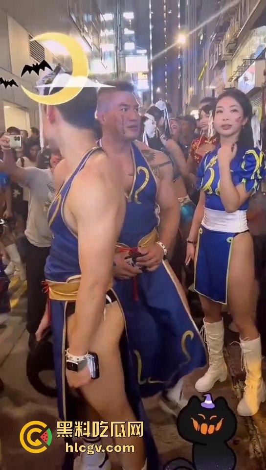 香港兰桂坊万圣节骚翻全场!骚逼骚鸡骚男齐聚,堪称老外的炮窝!