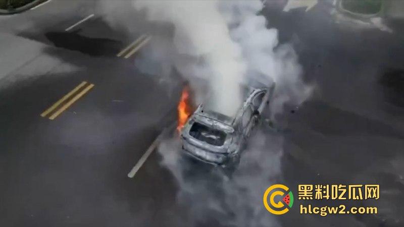 温州龙港时代大道一比亚迪突发自燃 短短几分钟烧没了 现场烧车视频曝光