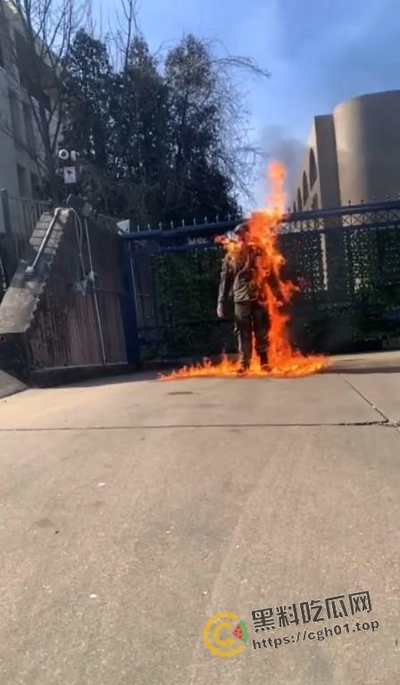 美国空军在以色列大使馆前自焚!临死前高呼不做种族灭绝的同谋 是英雄还是极端分子?
