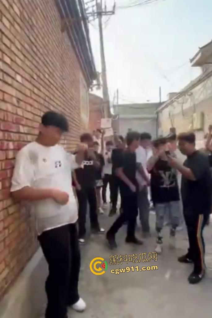 河北廊坊霸州胜芳镇,未成年围殴白衣受害者!小霸王拳脚如雨点狂砸,围观群众起哄拍摄嘲讽“奖励你的”!